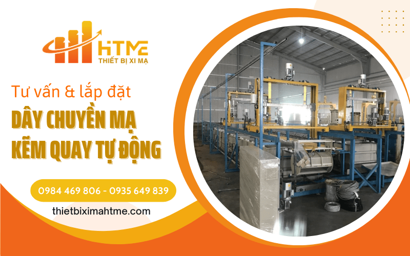 dây chuyền mạ kẽm quay tự động