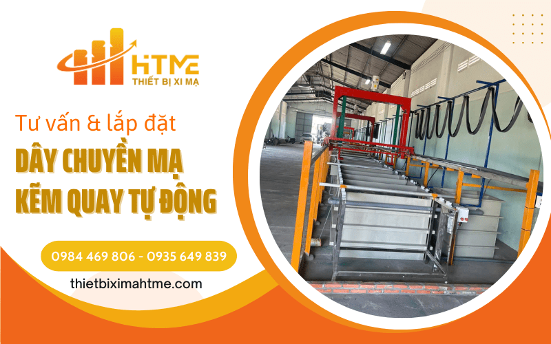 dây chuyền mạ kẽm quay tự động