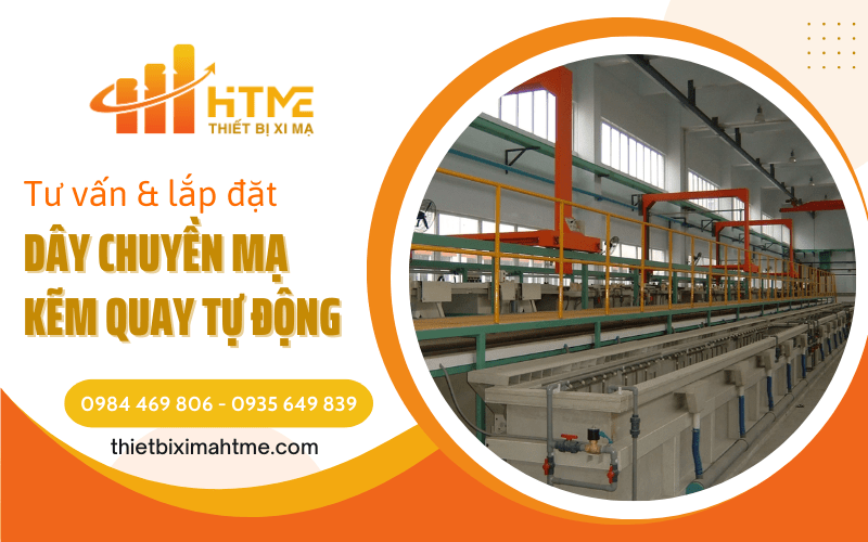 dây chuyền mạ kẽm quay tự động